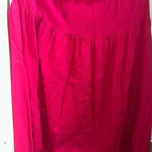 Wild Fable Pink Ruched A-Line Skirt for Night Out